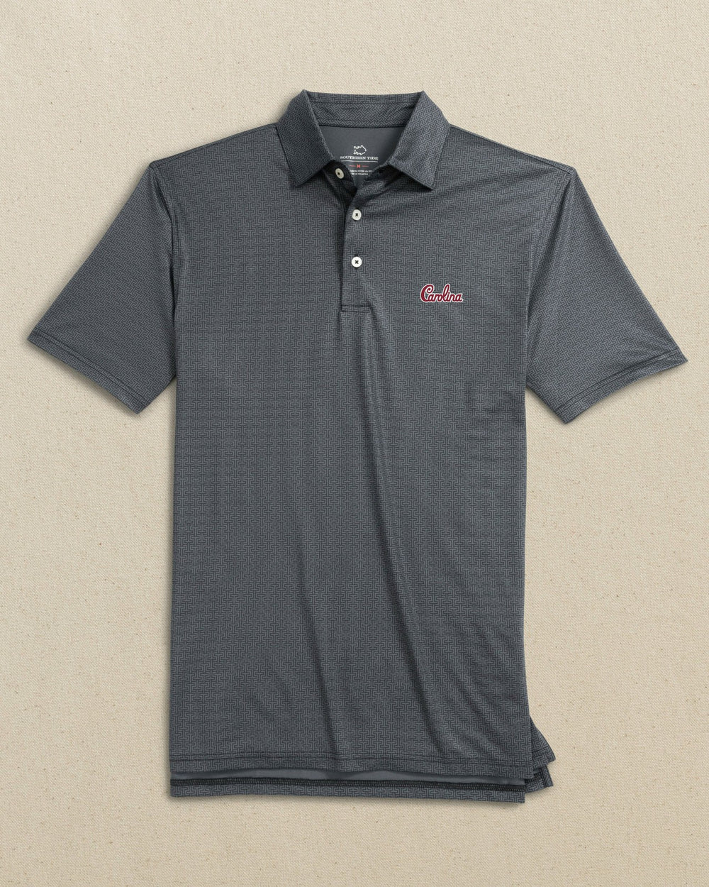 Carolina Gamecocks Driver ST Geo Printed Polo Southern Tide Outlets
