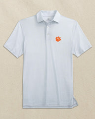 Clemson Tigers Driver Dunes Edge Plaid Polo Southern Tide Discount