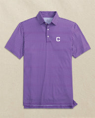 Clemson Tigers Block C Dunes Edge Plaid Polo Southern Tide Savings