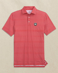 Georgia Bulldogs Head Dunes Edge Plaid Polo Southern Tide Sale