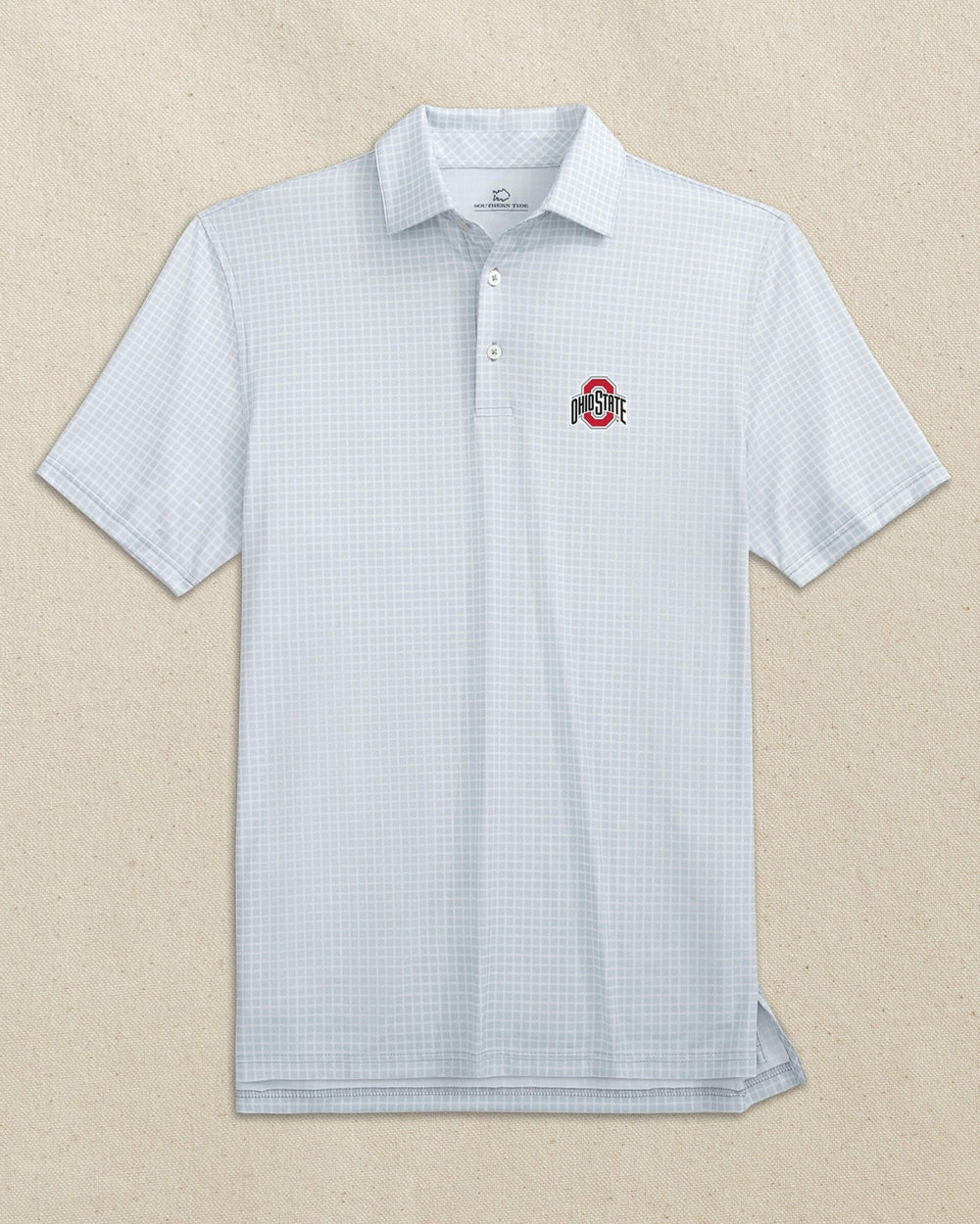 Ohio State Buckeyes Driver Dunes Edge Plaid Polo Southern Tide On Sale