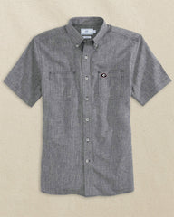 Georgia Bulldogs Oval G Short Sleeve Dock Shirt Southern Tide Special Offer