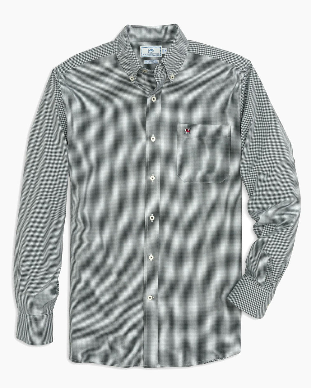 Georgia Bulldogs Gingham Button Down Shirt Southern Tide Discounted