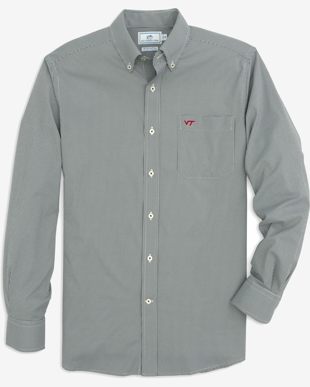 Virginia Tech Hokies Gingham Button Down Shirt Southern Tide Discount