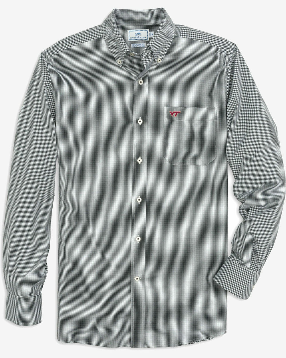 Virginia Tech Hokies Gingham Button Down Shirt Southern Tide Discount