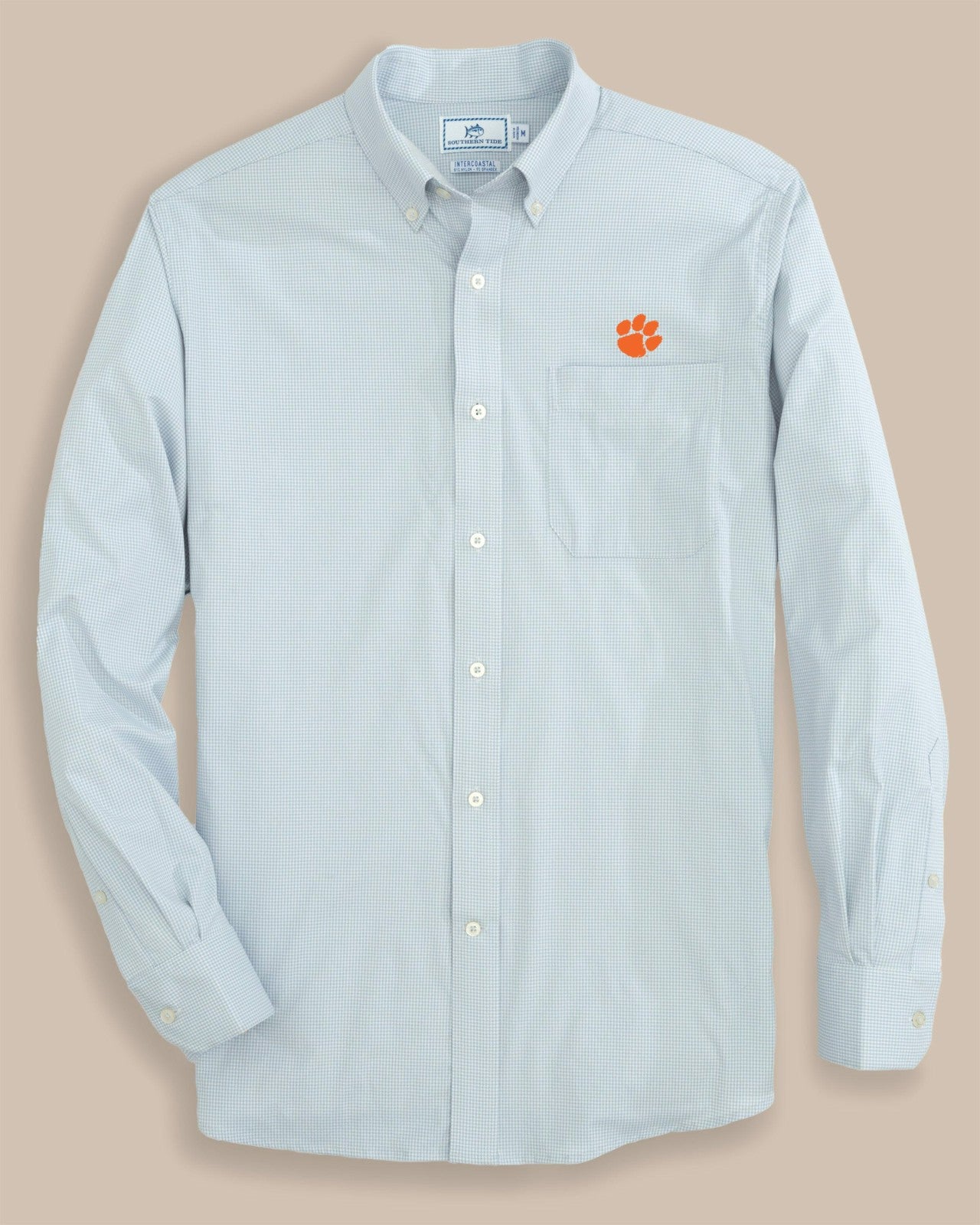 Clemson Tigers Gingham Button Down Shirt Southern Tide Limited Offer