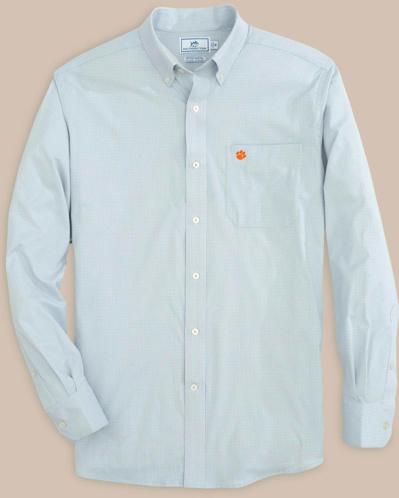 Clemson Tigers Gingham Button Down Shirt Southern Tide Limited Offer
