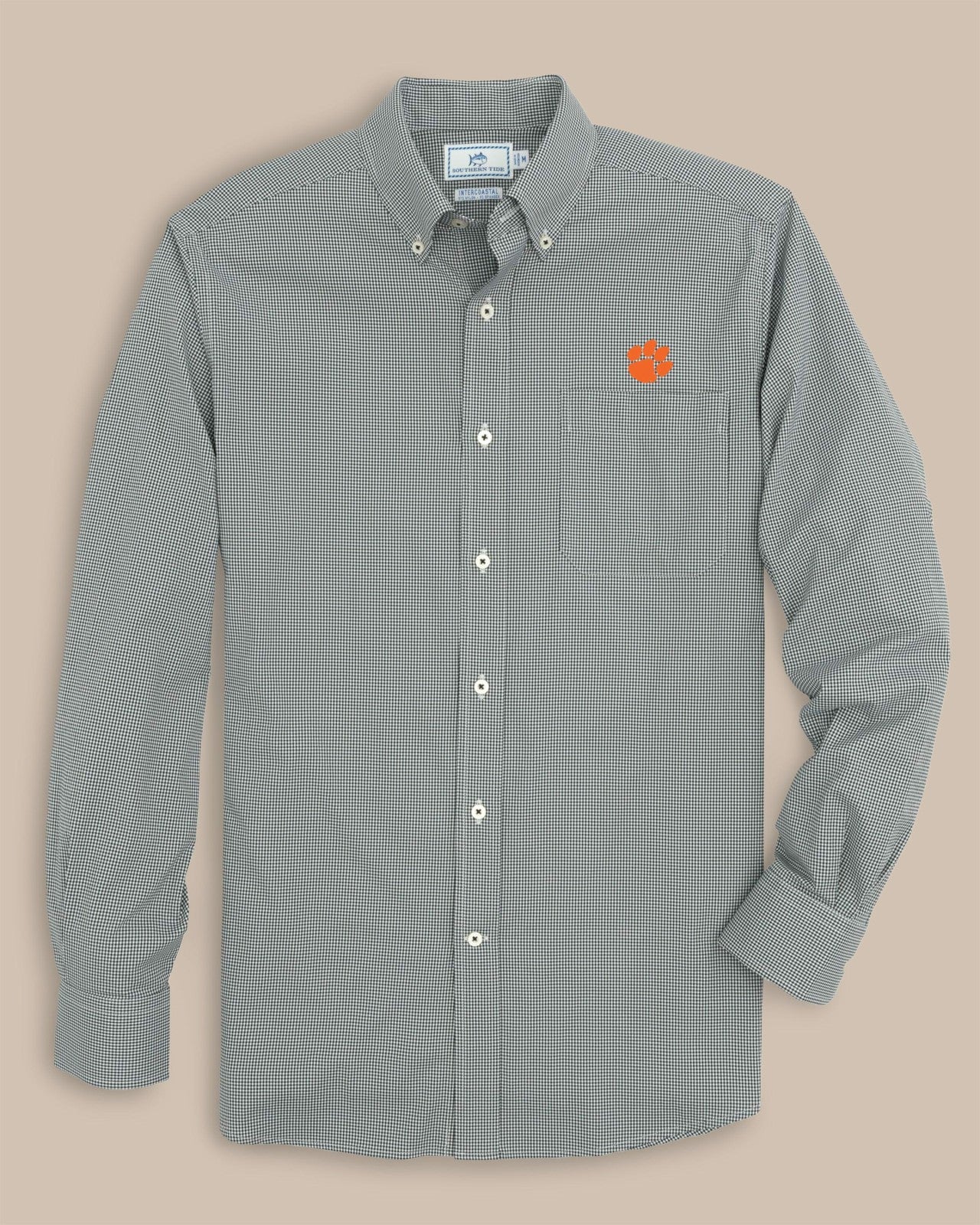 Clemson Tigers Gingham Button Down Shirt Southern Tide Limited Offer