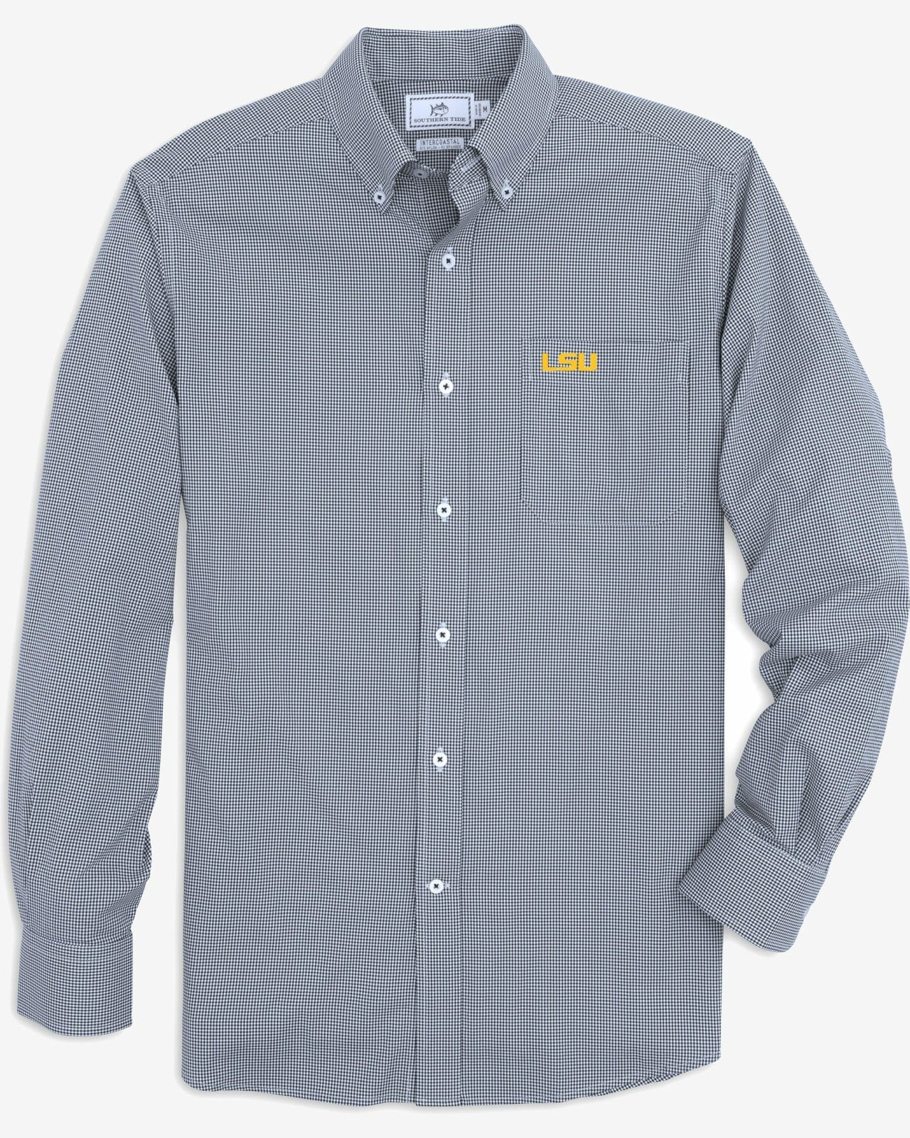 LSU Tigers Gingham Button Down Shirt Collegiate Southern Tide Value Deal
