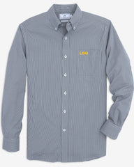 LSU Tigers Gingham Button Down Shirt Collegiate Southern Tide Value Deal
