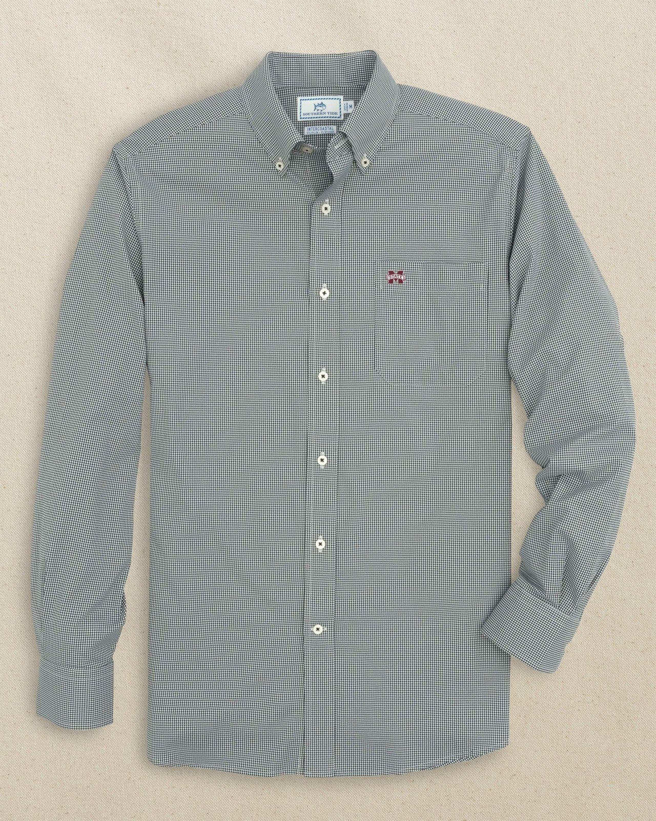 Mississippi State Bulldogs Gingham Button Down Shirt Southern Tide Sale