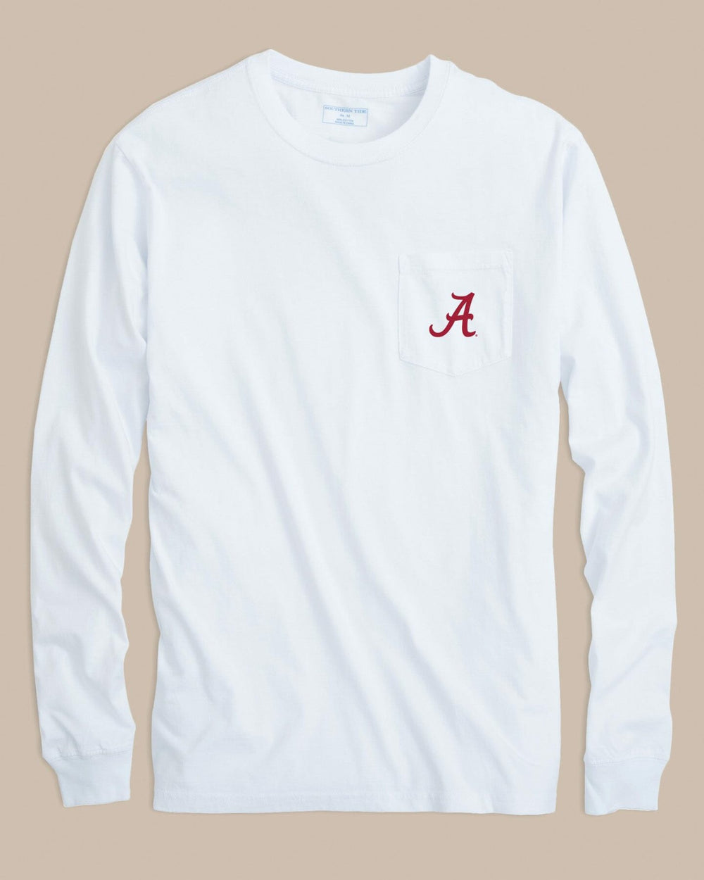 Alabama Crimson Tide Embroidered Long Sleeve T-Shirt Southern Tide Limited Offer