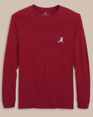 Alabama Crimson Tide Embroidered Long Sleeve T-Shirt Southern Tide Limited Offer