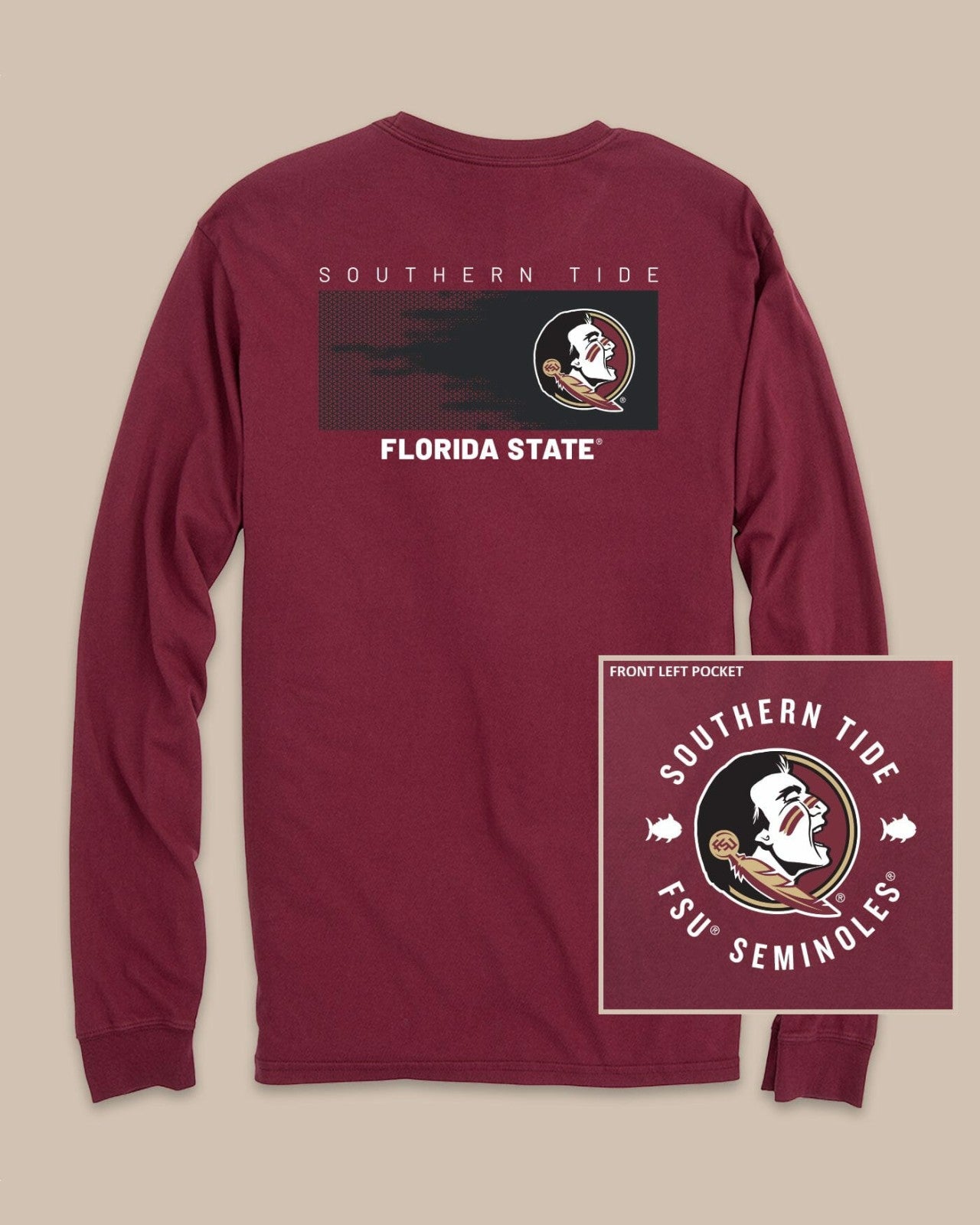FSU Seminoles Gameday Hexagon T-Shirt Southern Tide Discount
