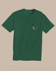 Miami Hurricanes Embroidered Short Sleeve T-Shirt Southern Tide Limited Offer