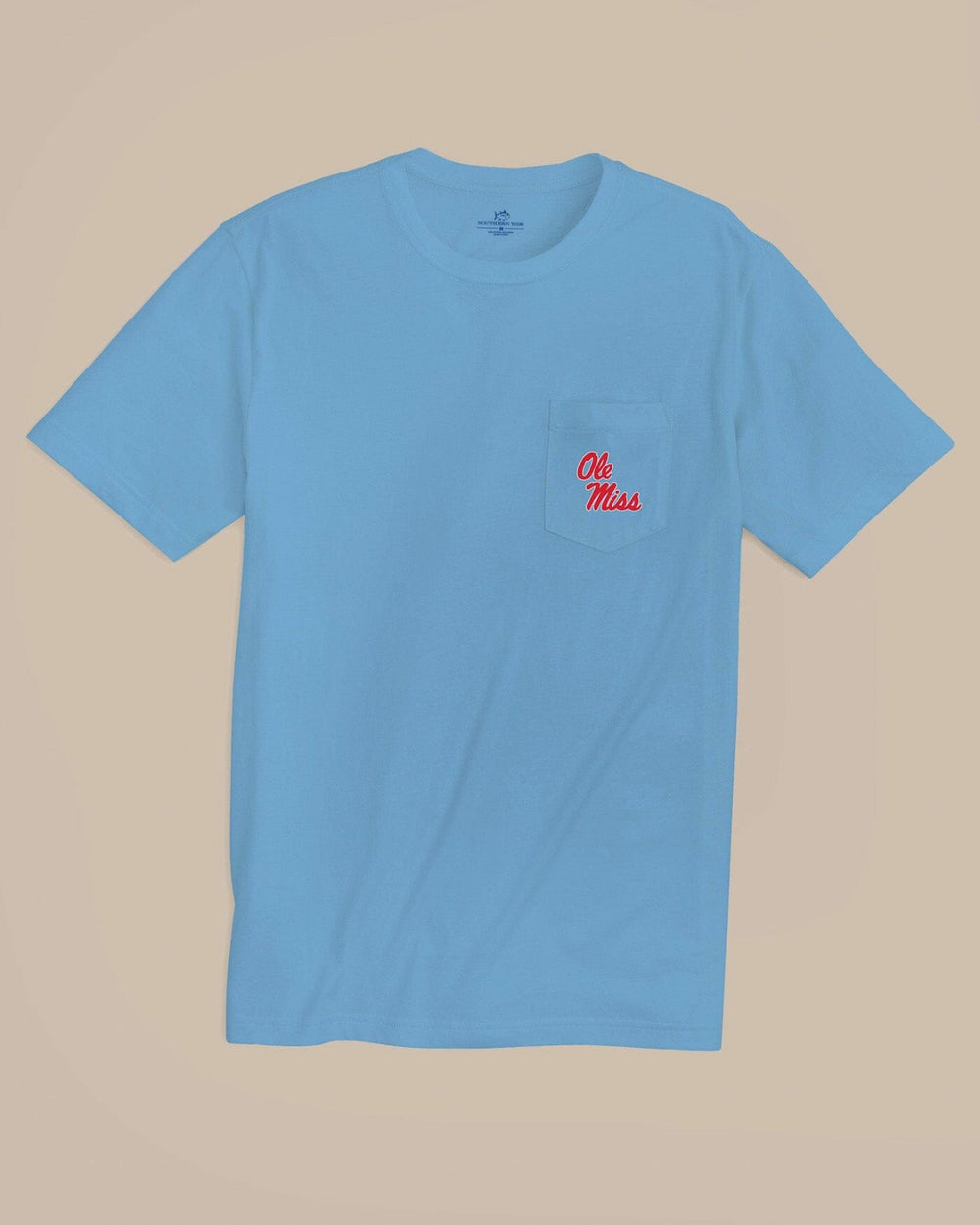 Ole Miss Rebels Embroidered Short Sleeve T-Shirt Southern Tide Bargain