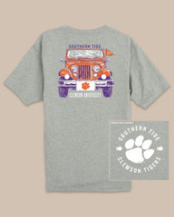 Clemson Tigers Heather Front Plate T-Shirt Southern Tide Hot Deal