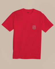 NC State Wolfpack Embroidered Short Sleeve T-Shirt Southern Tide Outlets