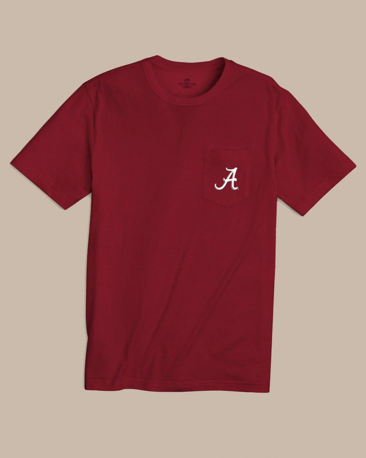 Alabama Crimson Tide Embroidered Short Sleeve T-Shirt Southern Tide Outlets