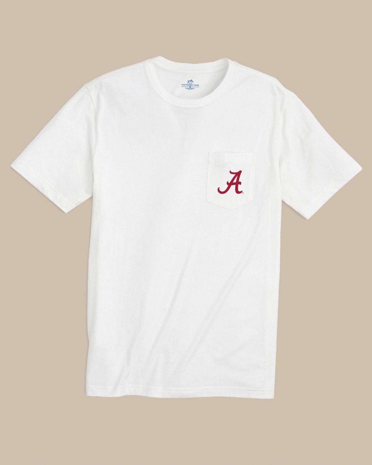 Alabama Crimson Tide Embroidered Short Sleeve T-Shirt Southern Tide Outlets