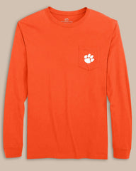 Clemson Tigers Gameday Embroidered Long Sleeve T-Shirt Southern Tide Bargain