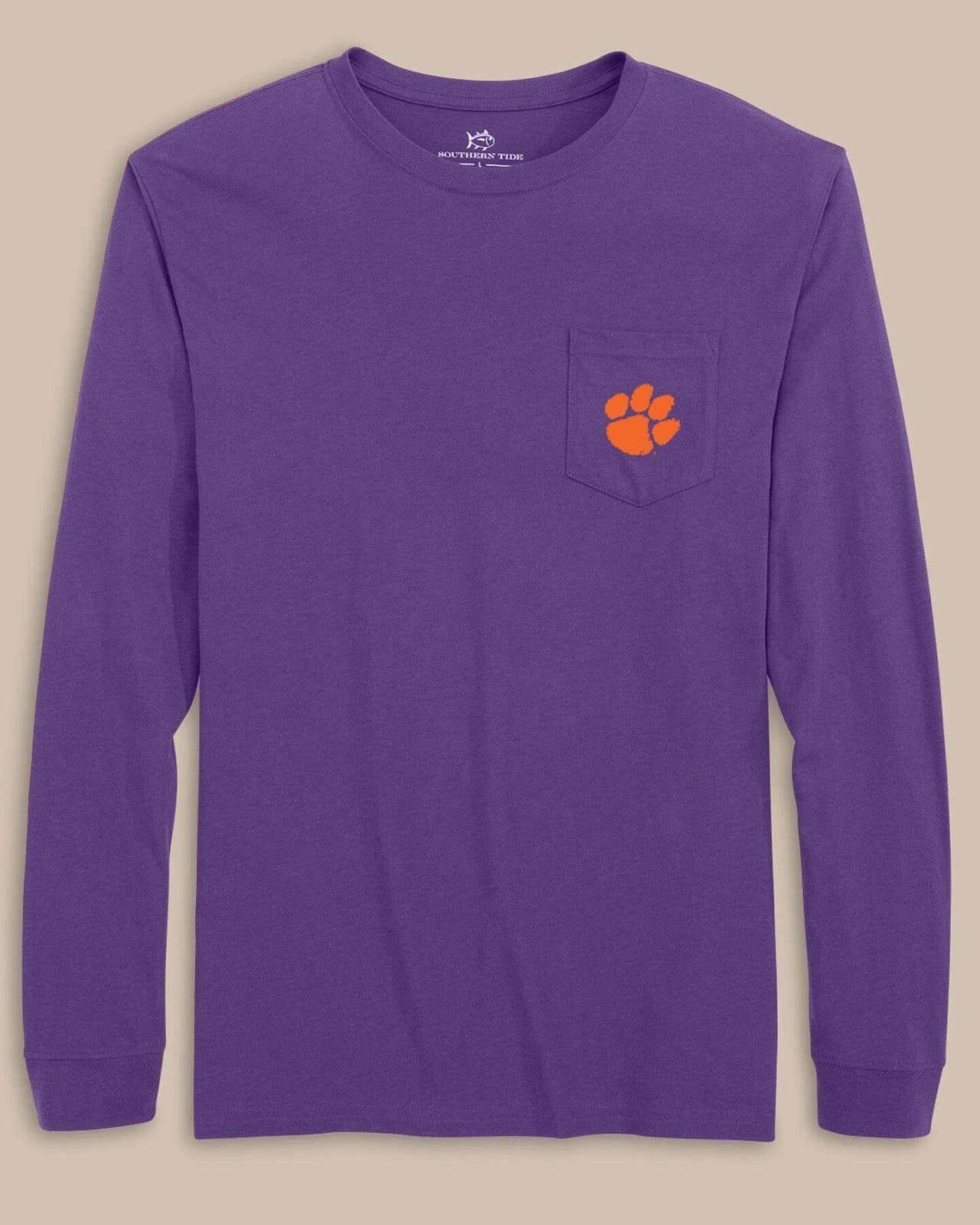 Clemson Tigers Gameday Embroidered Long Sleeve T-Shirt Southern Tide Bargain