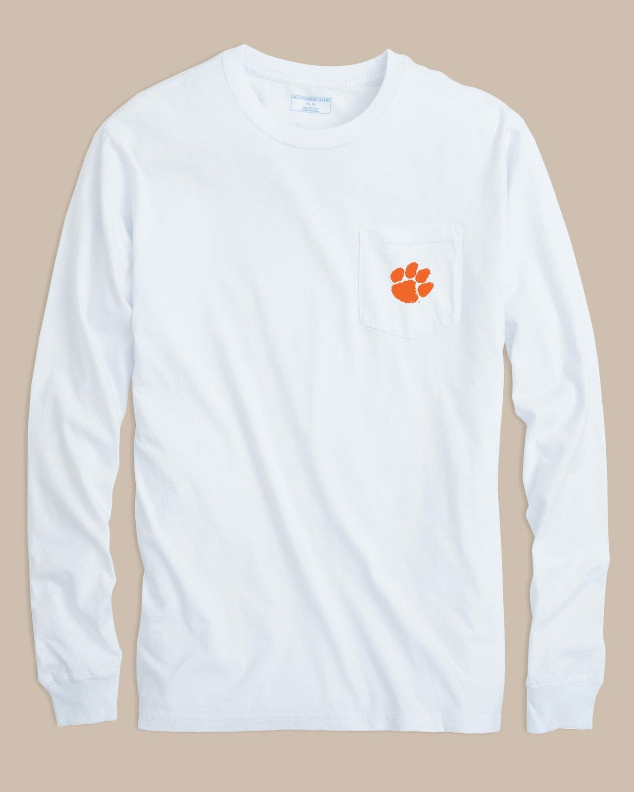Clemson Tigers Gameday Embroidered Long Sleeve T-Shirt Southern Tide Bargain