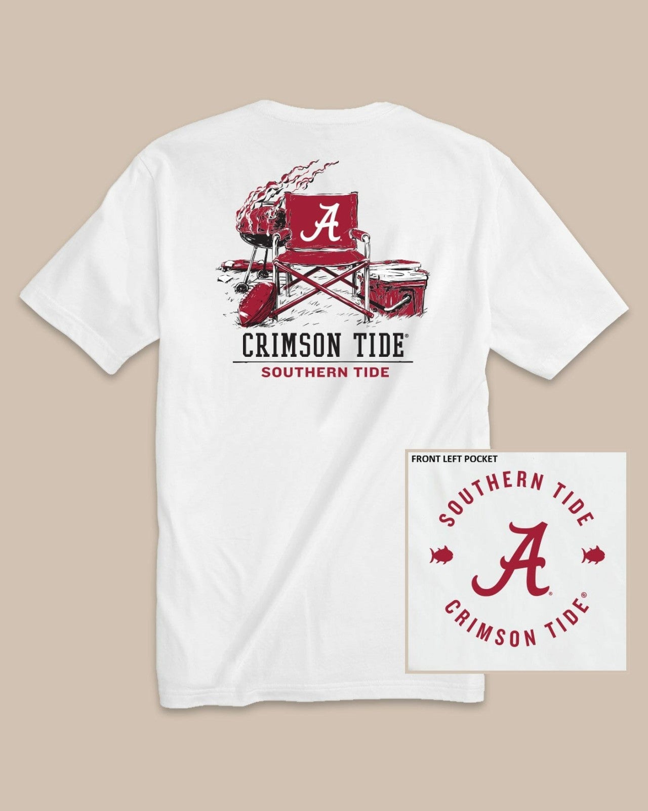 Alabama Crimson Tide Gameday BBQ Tailgate T-Shirt Southern Tide Limited Offer