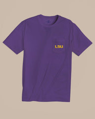 LSU Tigers Gameday Embroidered Short Sleeve T-Shirt Southern Tide Value Deal