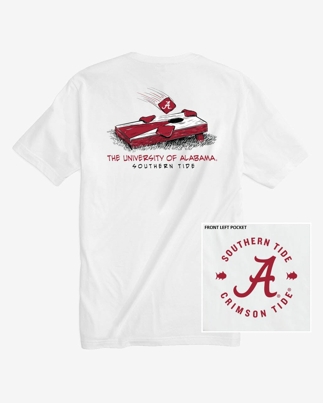 Alabama Crimson Tide Cornhole T-Shirt Southern Tide On Sale