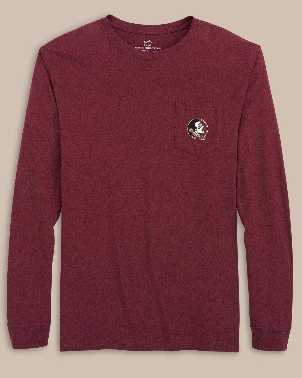 FSU Seminoles Gameday Embroidered Long Sleeve T-Shirt Southern Tide Discounted
