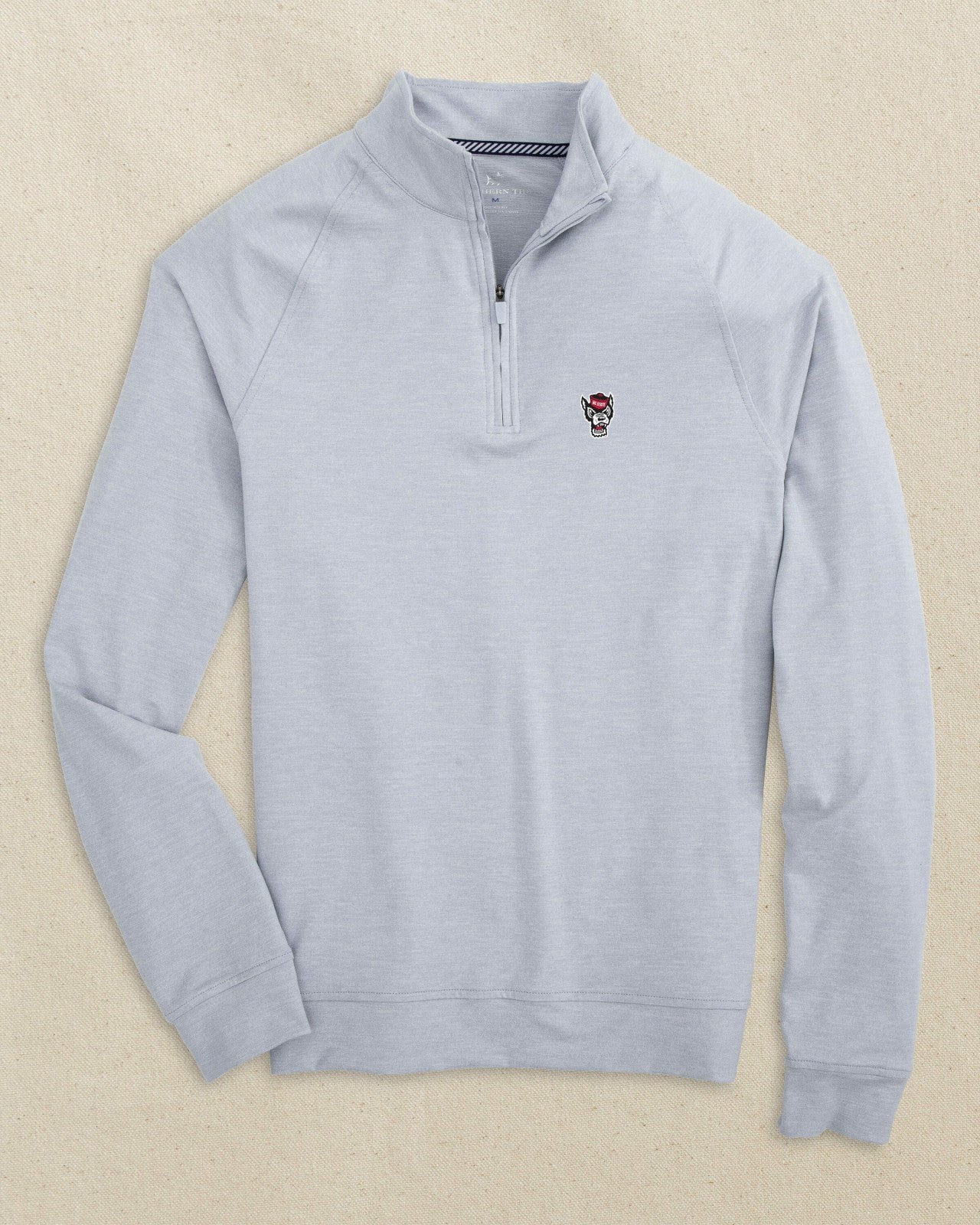 NC State Wolf Head Cruiser Quarter Zip Southern Tide Outlets