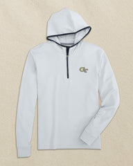Georgia Tech Scuttle Quarter Zip Hoodie Southern Tide Discount