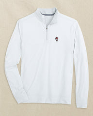 NC State Wolf Head Micro-Stripe Quarter Zip Southern Tide Special Offer
