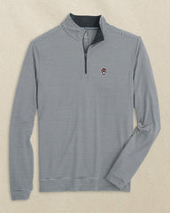 NC State Wolf Head Micro-Stripe Quarter Zip Southern Tide Special Offer