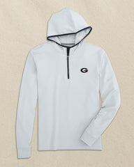 Georgia Bulldogs Oval G Scuttle Quarter Zip Hoodie Southern Tide Outlets