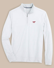 Virginia Tech Hokies Stripe Heather Quarter Zip Southern Tide Discounted