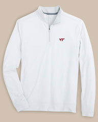 Virginia Tech Hokies Stripe Heather Quarter Zip Southern Tide Discounted