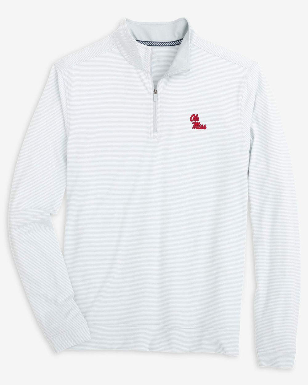 Ole Miss Rebels Stripe Heather Quarter Zip Southern Tide Bargain