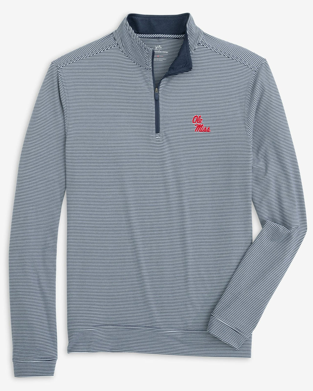 Ole Miss Rebels Stripe Heather Quarter Zip Southern Tide Bargain