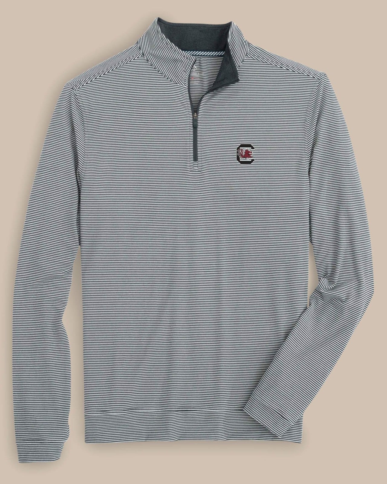 USC Gamecocks Stripe Heather Quarter Zip Southern Tide Sale