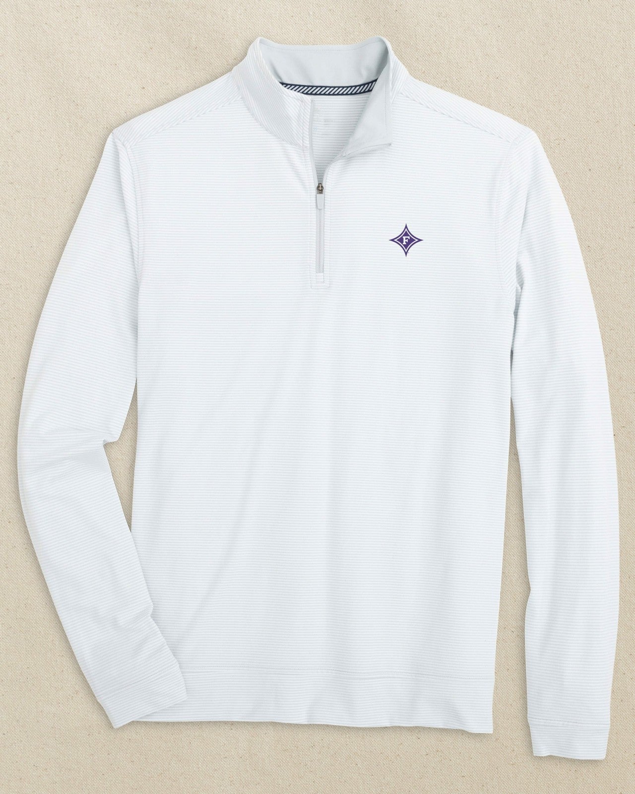 Furman Paladins Cruiser Micro-Stripe Quarter Zip Southern Tide Discount