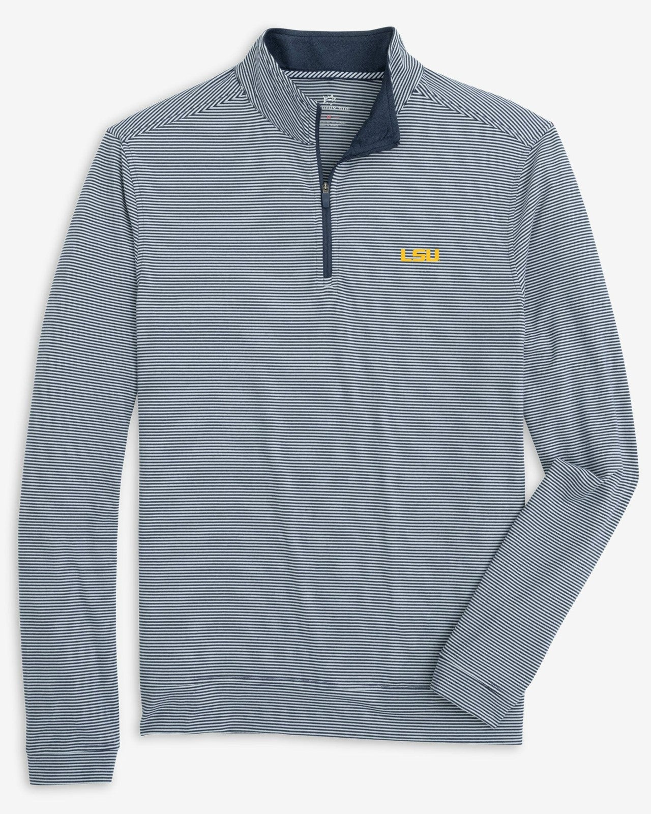 LSU Tigers Stripe Heather Quarter Zip Southern Tide Special Offer