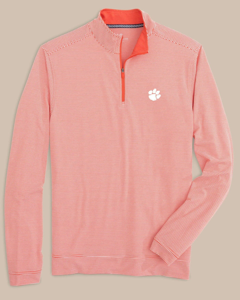 Clemson Tigers Stripe Heather Quarter Zip Southern Tide Savings