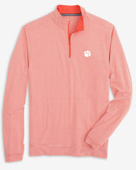 Clemson Tigers Stripe Heather Quarter Zip Southern Tide Savings