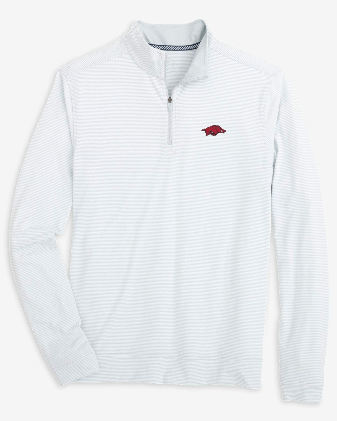 Arkansas Razorbacks Stripe Heather Quarter Zip Southern Tide Outlets