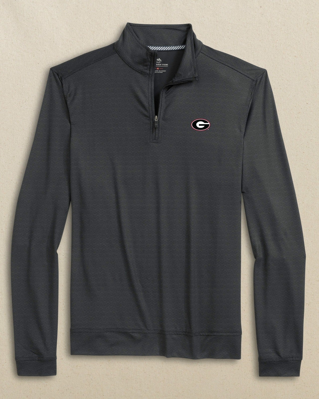 Georgia Bulldogs Oval G Geo Printed Quarter Zip Southern Tide Limited Offer