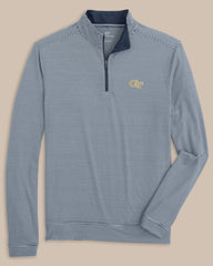 Georgia Tech Stripe Heather Quarter Zip Southern Tide Outlets