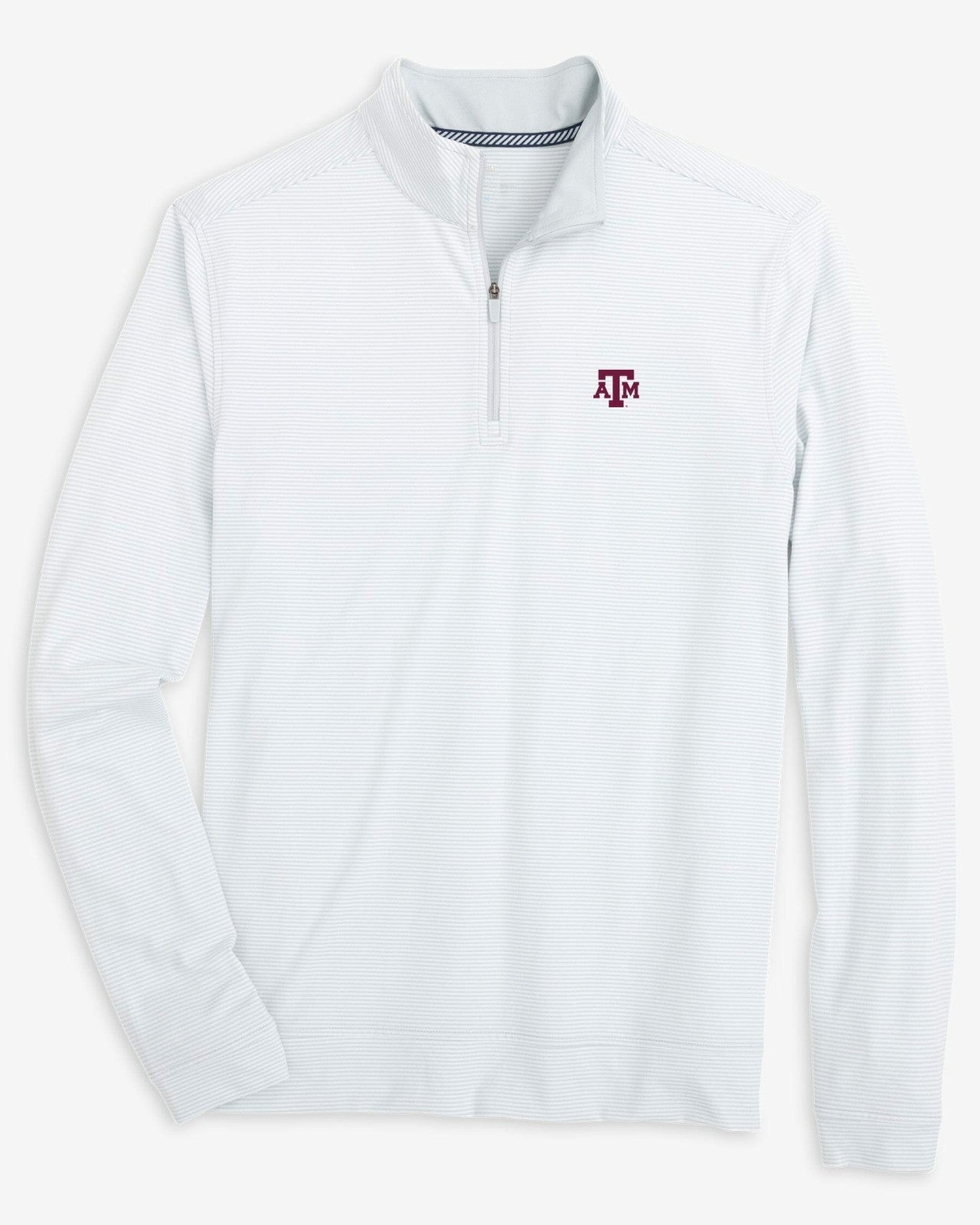 Texas A&M Aggies Stripe Heather Quarter Zip Southern Tide Bargain