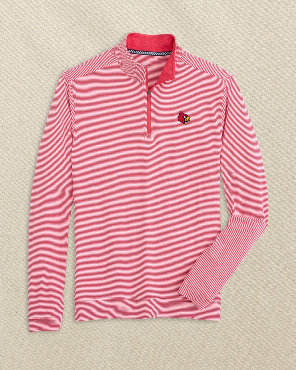 Louisville Cardinals Micro-Stripe Quarter Zip Southern Tide Hot Deal